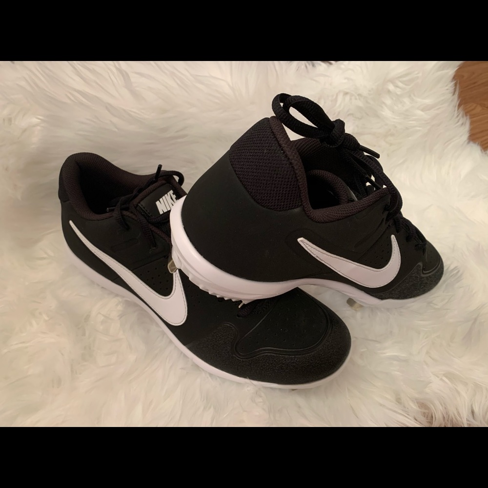 Black and White Nike Cleats